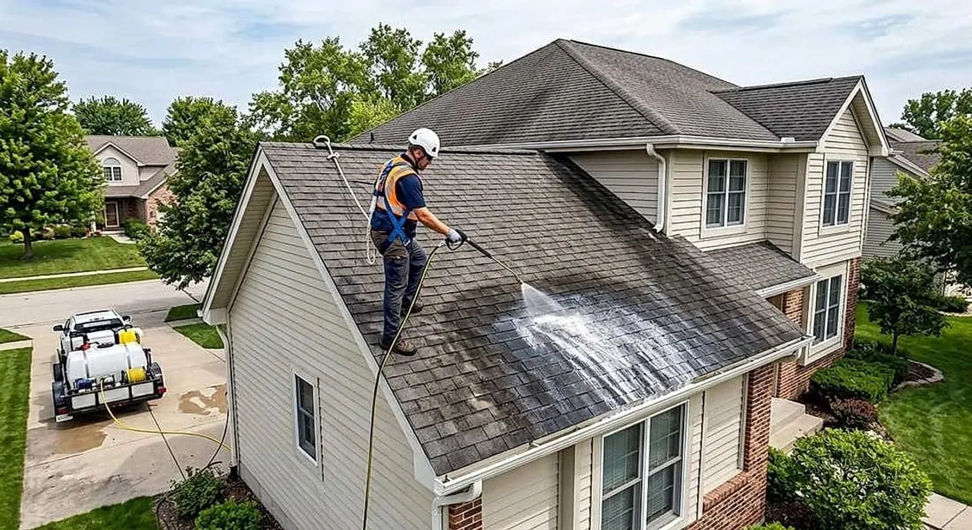 Roof Soft Washing in Wausau, WI